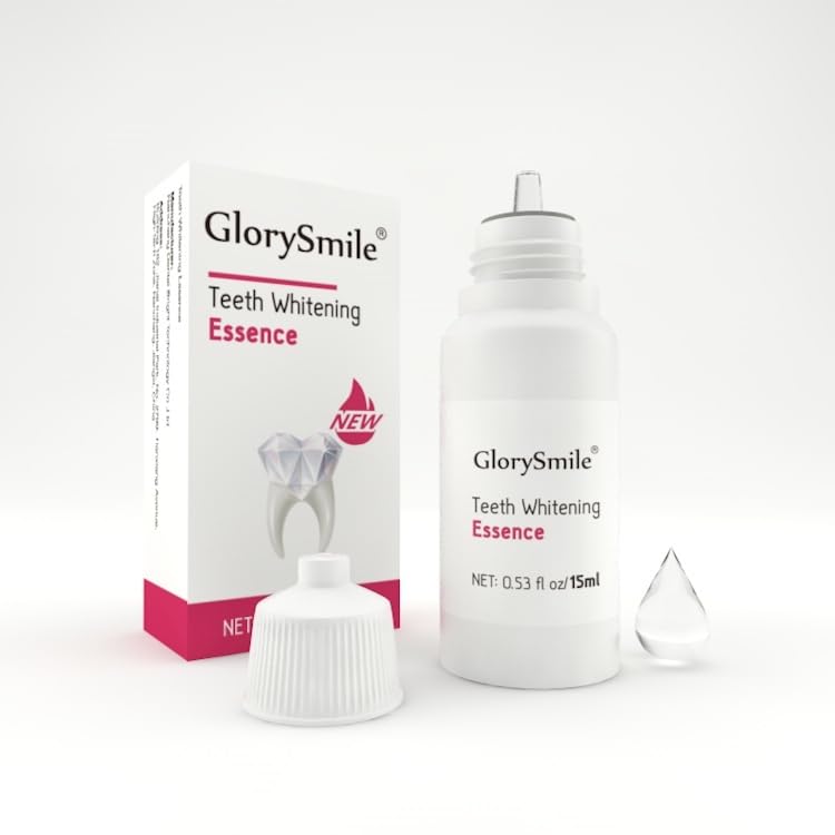 GlorySmileTeeth Whitening Essence 15ml, Advanced Liquid Formula for a Brighter Smile, Teeth Essence Serum Remove Tea Coffee Smoking & Wine Stains, Surface stain remover with 10Pcs Teeth Applicator