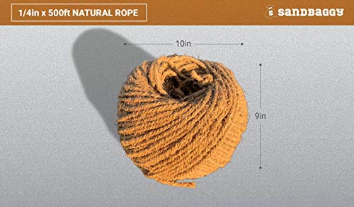 Cuerda de sisal 1/4 pulg x 500 pies para rascador miniatura 2