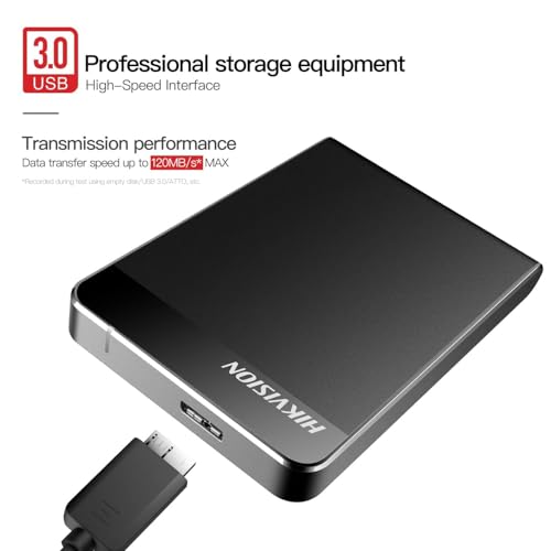 Hikvision External Hard Drive 1TB, Ultra-Thin 2.5 Inch Portable USB 3.0 SATA Storage HDD for PS4, Xbox One, Wii U, PC, Mac, Laptop, TV (Black) HD-E30 - Image 3