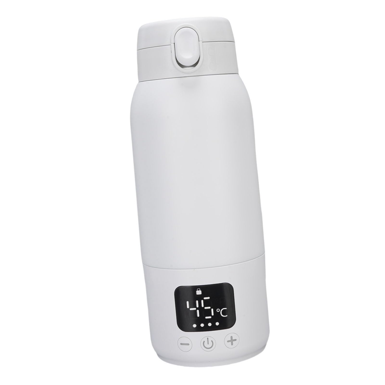 Jeffergarden Scaldabiberon Portatile, Scaldalatte in Acciaio Inossidabile 316 500ml con Controllo della Temperatura di Riscaldamento a 360° IPX6 Impermeabile USB Ricaricabile per l'allattamento Al