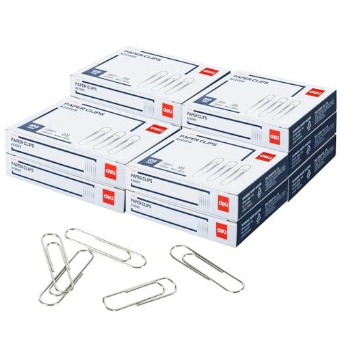 Trombones antidérapants 5,1 cm en acier inoxydable pour archivage papier et fournitures de bureau