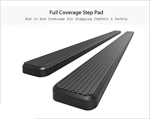 Estribos de acero inoxidable negro 6in APS para Ford Explorer miniatura 6