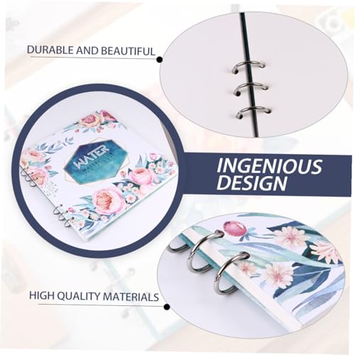 Carnet de peinture aquarelle perforé avec ouverture totale à plat