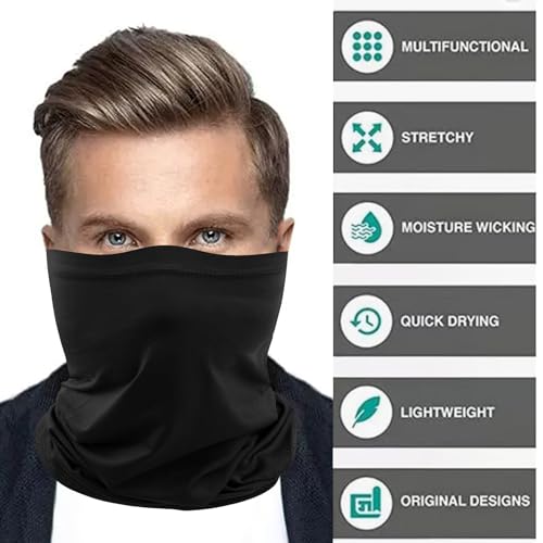 Image of Neck Gaiter Masks Tube Scarf,Seamless Bandanas Buffs Gators,Ourdoor Face Mask Face Covering Multi Headwear