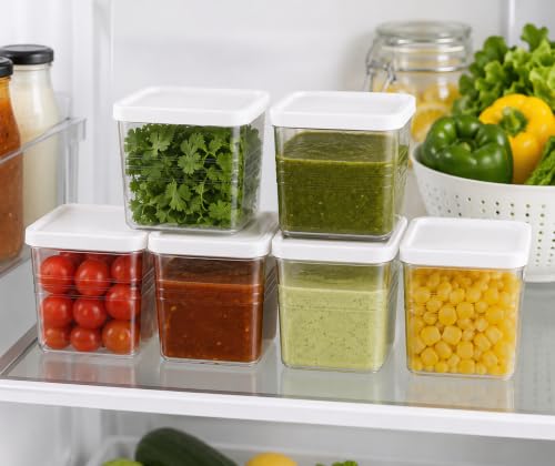 Image of Krevo Multipurpose Storage Containers, 800ml Airtight, BPA Free - Pack of 4