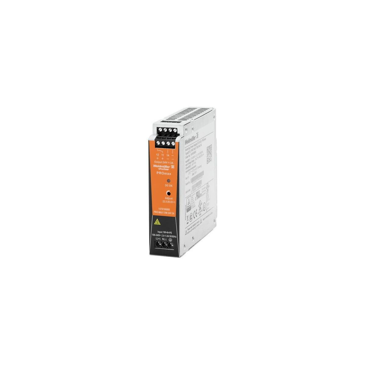 Weidmüller 1469530000 PRO ECO3 120W 24V 5A Connect Power Proeco Triphasé