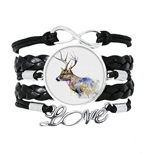 Bracelet cuir torsadé motif renne : fini les bijoux rigides qui irritent