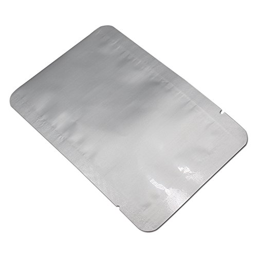 Ferenli 100 Pieces Mylar Flat Heat Sealing Bags Coffee Sample Storage Pure Aluminum Foil Open Top Vacuum Sealer Pouches For Long Term Food Storage With Tear Notch 2.76X4.72 Inch thumb #2