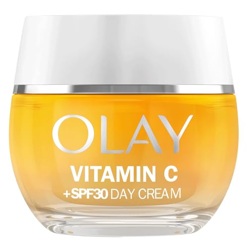 Olay Vitamina C Crema De Día Hidratante Facial SPF 30, Con Niacinamida, Iluminador De La Piel: Acción Antimanchas Oscuras, Unifica, Hidratante,50ml
