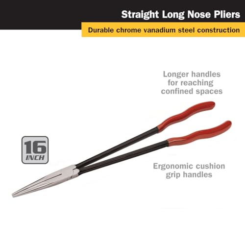 Image of Titan 60781 16-Inch Straight Long Nose Pliers