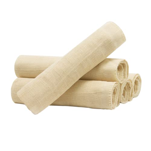 Pai Skincare - The Aileron Exfoliating Organic Muslin Cloth | Natural, Vegan, Sensitive Skincare (5 Pack)