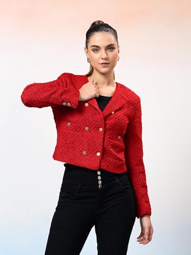 Image of KOTTY Bold & Beautiful Women's Solid Color Blazer - The Ultimate Style Statement