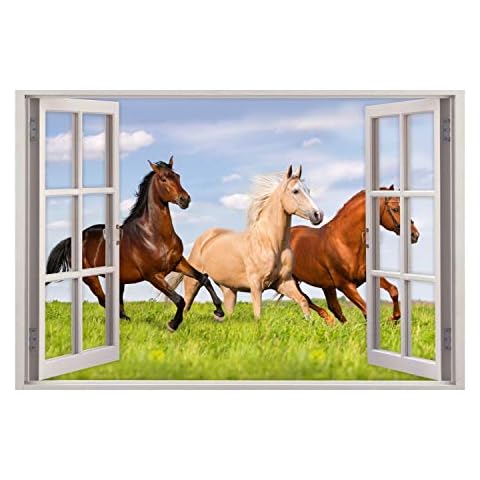 nikima Schönes für Kinder 157 - Adhesivo decorativo para pared, diseño de caballos, en 5 tamaños, 1750 x 1150 mm Cover