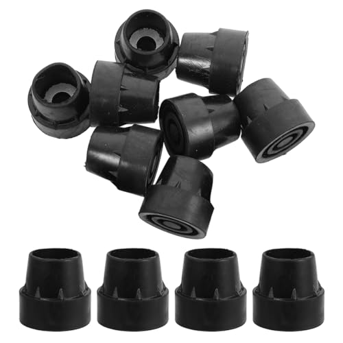 Couvercles antidérapants pour trampoline POPETPOP en caoutchouc noir - Lot de 12 pièces