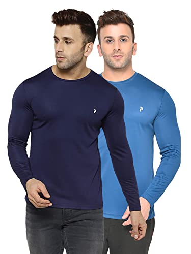 Image of Perfktu Mens Full Sleeve Gym T-Shirt (Pack of 2)