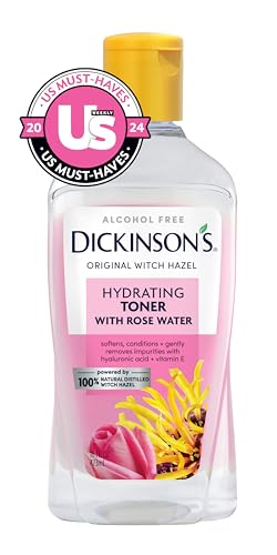 Dickinson's Enhanced Witch Hazel Hydrating Toner with Rosewater, Alcohol Free, 98% Natural Formula, 16 Fl Oz (Pack of 1) - Image 3