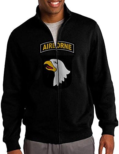 GYMGG JC Men's Classic Jacket Hoodie Full Zip - U.S. Army 101st Airborne Logo