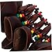 ERINGOGO African Tribal Rattle Bracelet Handmade Percussion Accessory with African Drum Nut Shells Versatile Musical Instrument for Cultural Expression and Rhythm