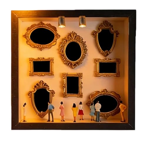 Mini Cajas de Silueta de Museo de Bricolaje,...