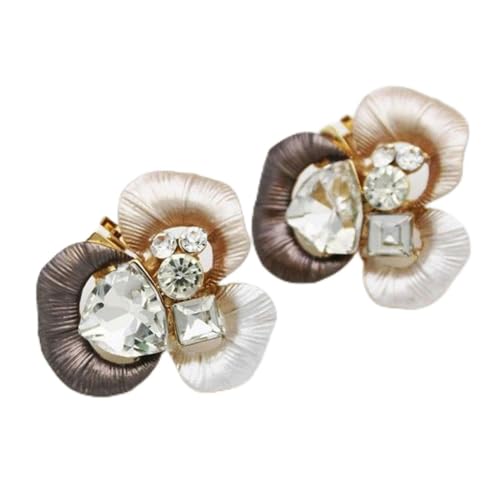 QQLADY 1 Uds. Clips decorativos brillantes con forma de flor, broche de diamantes de imitación, Clip para zapato, hebilla con abalorio para mujer, accesorios para zapatos de novia y boda