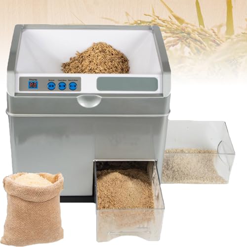 Electric Rice Bran Separator, 30 Kg/H Milling Speed, Paddy Huller, Automatic Peeling Machine for Food Processing and Grain Mills