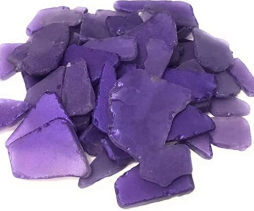 Purple Sea Glass for Crafts – 11oz Bag of Beach Glass for Crafts & Decor | Seaglass Vase Filler, Coastal DIY Supplies & Sea Glass Decor – Seaglass for Crafts, Nautical Craft Glass