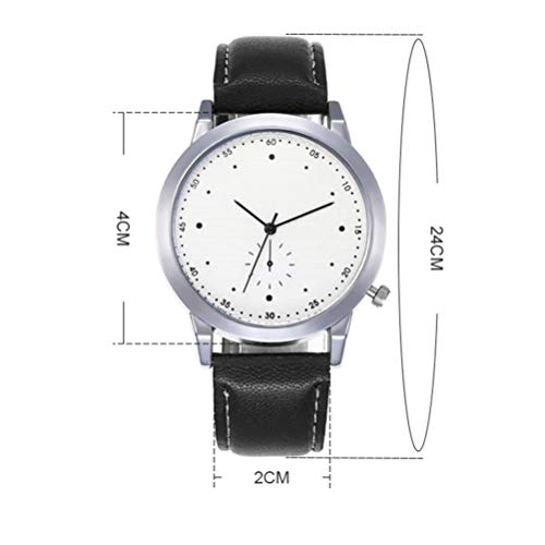 VILLCASE Relógio de Pulso Masculino Moda Retrô Luxo Couro Relógio Personalidade Negócio Relógio Quar