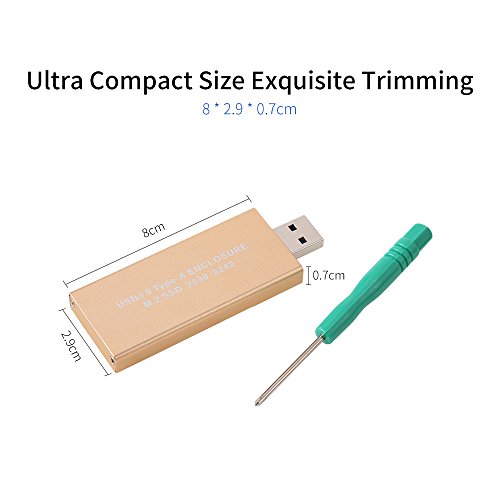 Docooler USB 3.0 a M.2 Estojo de armazenamento SSD para NGFF B Chave Disco rígido B + M Chave M2 SAT