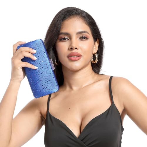 Elegant Women Crystal Clutch Evening Bags Wedding Cocktail Box Handbag Purse - Image 5