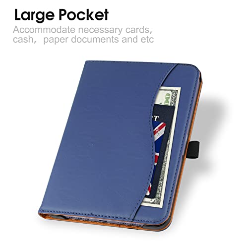 iPad mini 7 Case (A17 Pro) 2024, iPad mini 6 Case 2021, iPad mini 7th/6th Generation Case 8.3 Inch,Premium PU Leather Folio Stand Cover with Pencil Holder and Multi-Viewing Angles（Dark Blue）