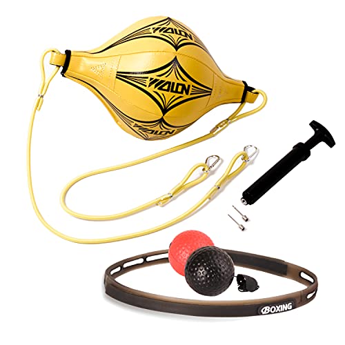 Set Bola de Boxeo Reflejo para Entrenamiento de Velocidad MMA Muay Thai Golpe de Dodge Striking...