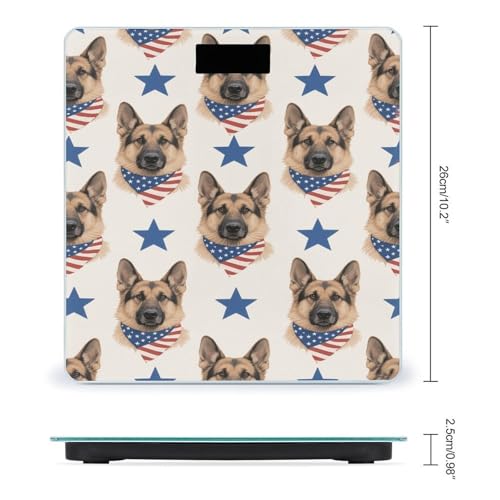 Báscula Digital de Baño Patriótica German Shepherd miniatura 2