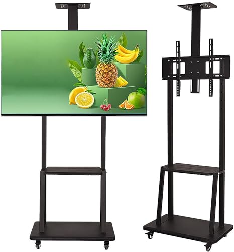 Support d'écran intégré au sol avec structure de support TV mobile