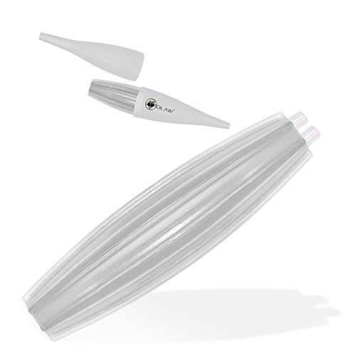 DILAW Shisha Ice Bazooka + Alu Mundstück + Silikonschlauch Set Kombinierbar mit Allen Handelsüblichen Schläuchen Weiss – Bild 5