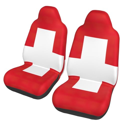Housse de siège voiture antidérapante contre usure motif suisse