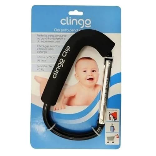 Gancho Pendurar Bolsa Carrinho De Bebê Ate 40kg Clip