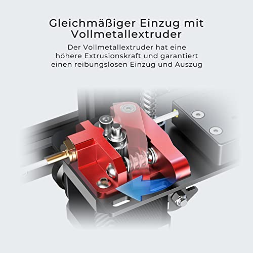 Creality Ender 3 Max Neo 3D Drucker, Große Druckgröße 300 × 300 × 320 mm, 3D-Printer mit CR Touch Auto-Nivellierung, Doppelte Z-Achse, Vollmetall-Extruder, FDM 3D-Drucker für Einsteiger – Bild 6