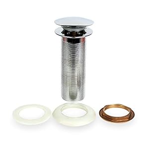 Elegant Casa Brass 5 Inch stainless steel Popup For Wash Basin Waste Coupling with Full Thread Glossy Finish Corrosion Resistant/ Bathroom Accessories