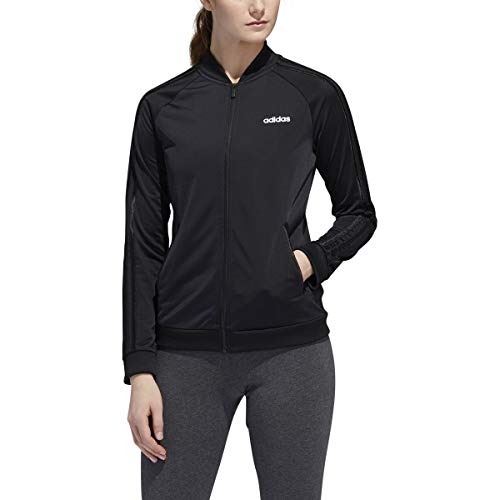 adidas Originals Women's Super Star Track Jacket (Black/Black/White, Small)