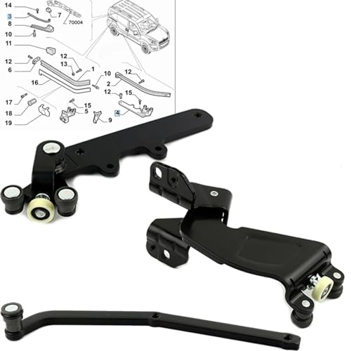 Rodillo medio de puerta corredera derecha para Opel Combo 2010-2025 6