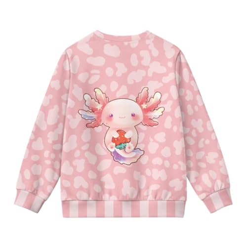Image of Girls Cardigans Sweater Long Sleeve Crew Neck Button Down Sweaters School Outerwear for Kids Fall Winter Tops