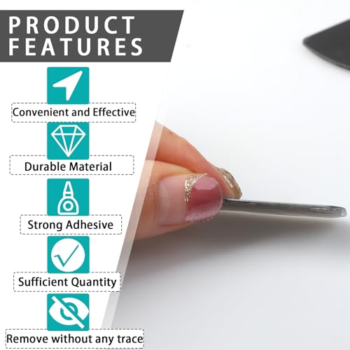 32 Stück Magnetstreifen für Schrankleuchten, Ersatz-Magnetstreifen mit selbstklebender Rückseite für Schrankleuchten, Universal-Ersatz, selbstklebende Metallplatten für magnetische Halterungen