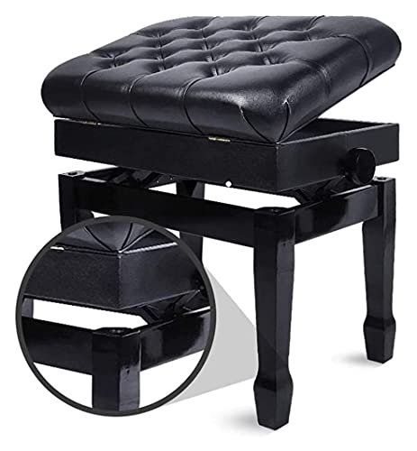 XYJHQEYJ Bancs de Piano Chaise de Coiffeuse en Cuir, Ascenseur réglable Coussin rembourré Piano Bancs de Clavier, Salon de Salon Tabouret - Les Beatles, Paul McCartney, John Lennon, RIngo Starr, George Harrison XYJHQEYJ Bancs de Piano Chaise de Coiffeuse en Cuir, Ascenseur réglable Coussin rembourré Piano Bancs de Clavier, Salon de Salon Tabouret – Image 4