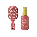 Beter - Pack Spazzola Natural Fiber MINI+Spray Districante Senza Risciacquo 100ml, Aroma Pesca, districa, idrata, nutre e ripara, Per Tutti i Tipi di Capelli, Perfetto per viaggiare, Edizione Limitata