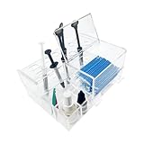 Dental Syringe Acrylic Organizer, YOUYA DENTAL Multi-Function Acrylic Dental Composite Organizer Transparent Resin Holder Applicator for Resin Adhesive Syringes Brush Dispenser Placement Rack Tool
