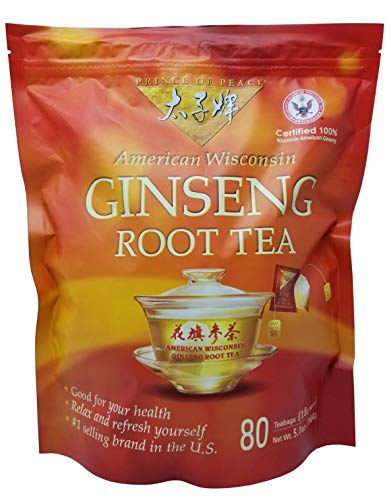 Prince Of Peace American Wisconsin Ginseng Root Tea (80)