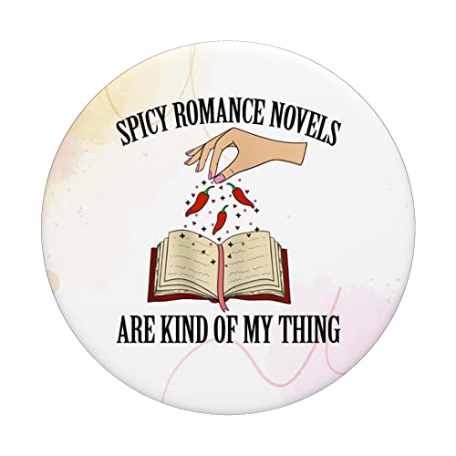 Book Lover Smut ReaderSpicy Romance Novels Kind Of My Thing PopSockets Swappable PopGrip, Black - Image 3
