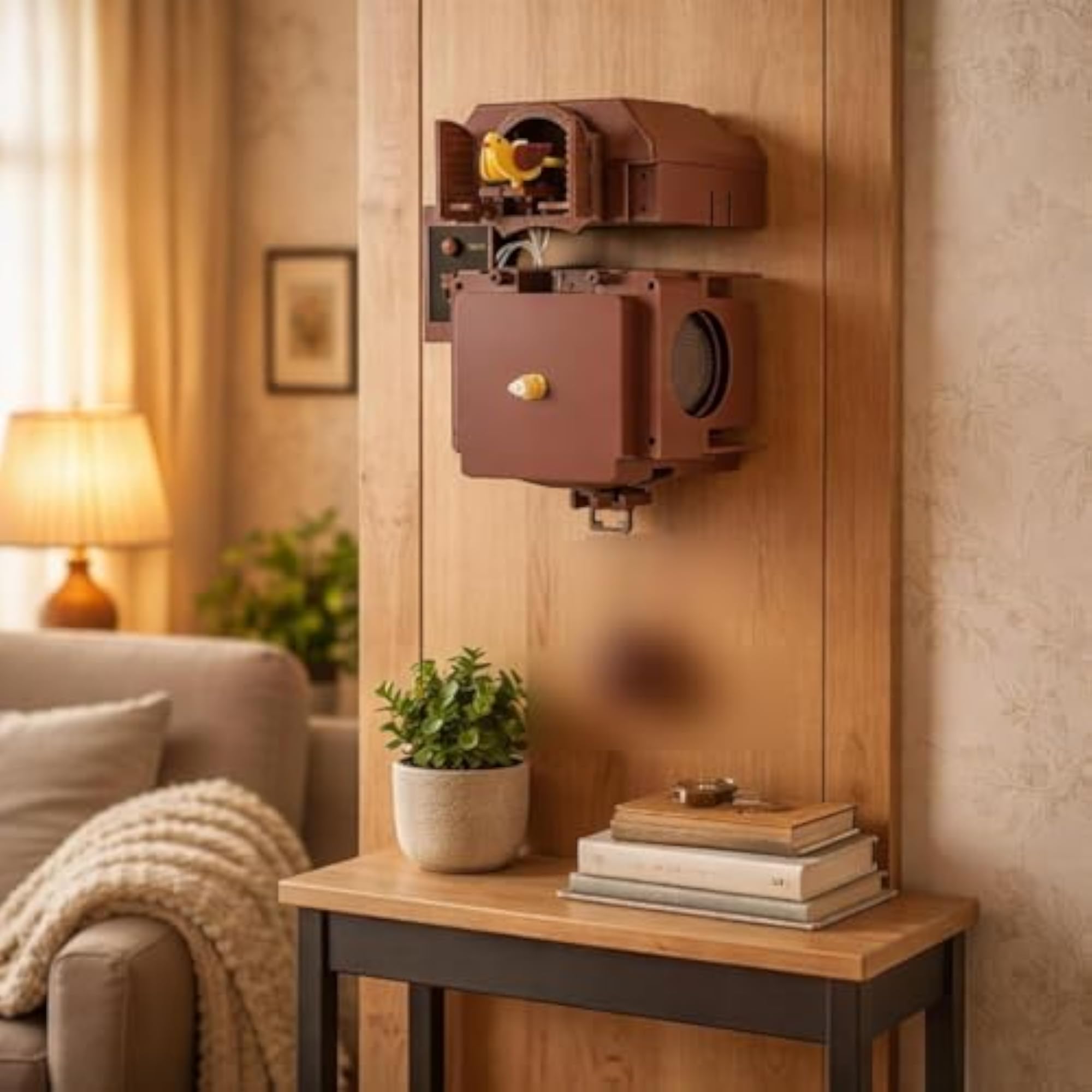 Musical Light Control Cuckoo Clock with Hourly Chime