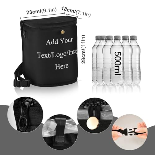 Image of Wudan Custom Black Trash Cans for Car with Lid Lid Leak Proof Hanging Trash Can for Women Car Accessories