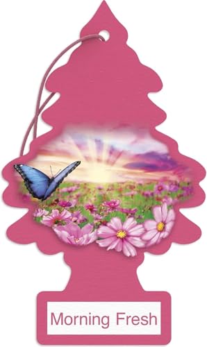 Image of LITTLE TREES Car Air Freshener | Hanging Paper Tree for Home or Car | Morning Fresh | Pack of 3